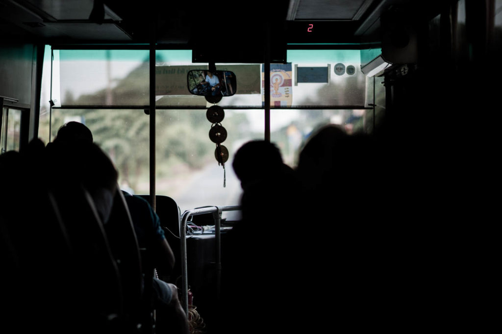 Heimfahrt im Bus