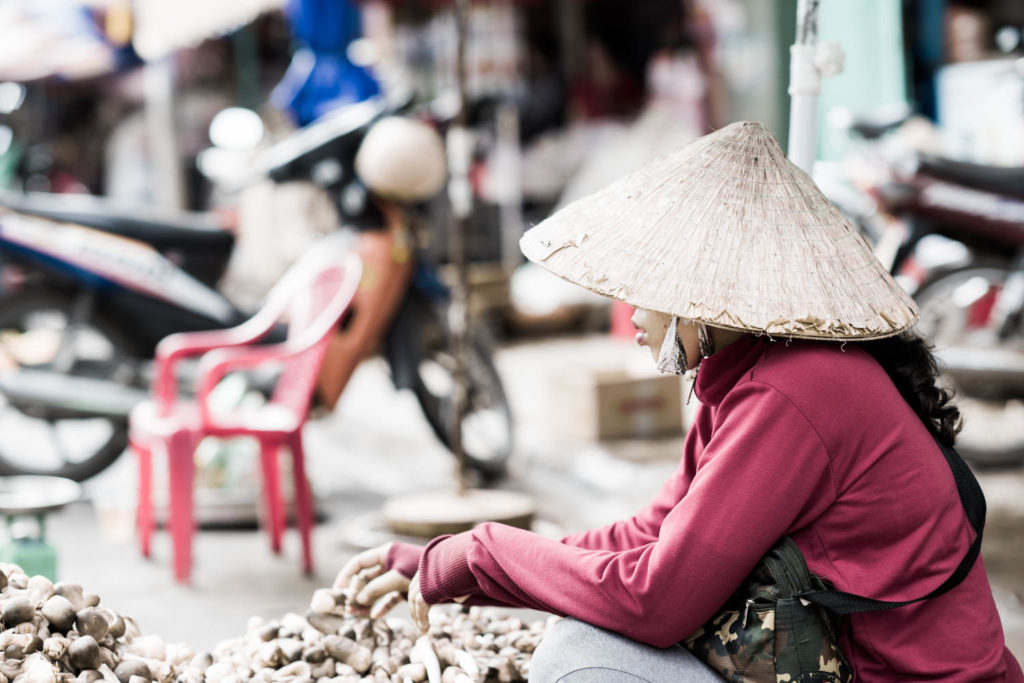 Markt im Mekong