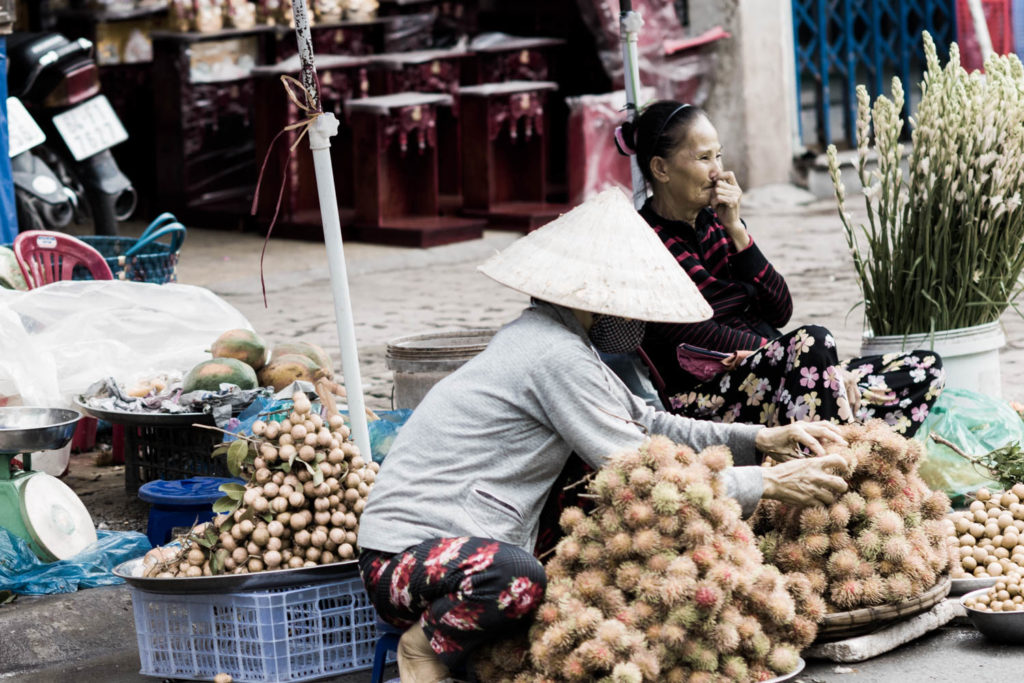 Markt im Mekong